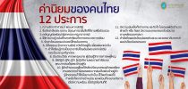 ค่านิยมของคนไทย 12 ประการ
