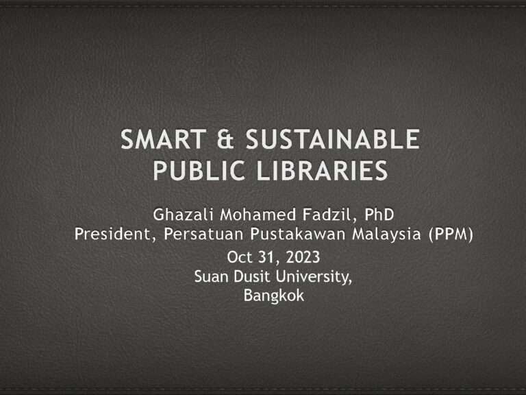 SMART ADN SUSTAINABLEPUBLIC LIBRARIES