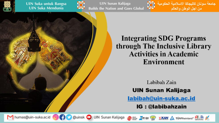 Integrating SDG Programsthrough The Inclusive LibraryActivities in AcademicEnvironment