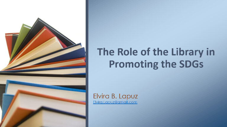 The Role of the Library inPromoting the SDGs